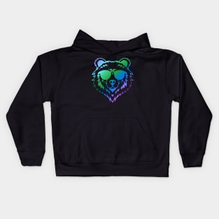 Prism Bear Cool Colors Kids Hoodie